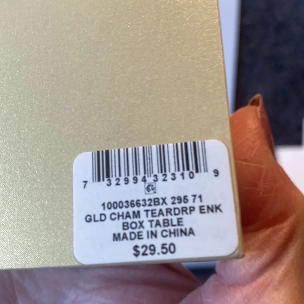 NWT Charter Club Crystal Pendant & Earrings Set in 18kt Gold Plate - Picture 7 of 7